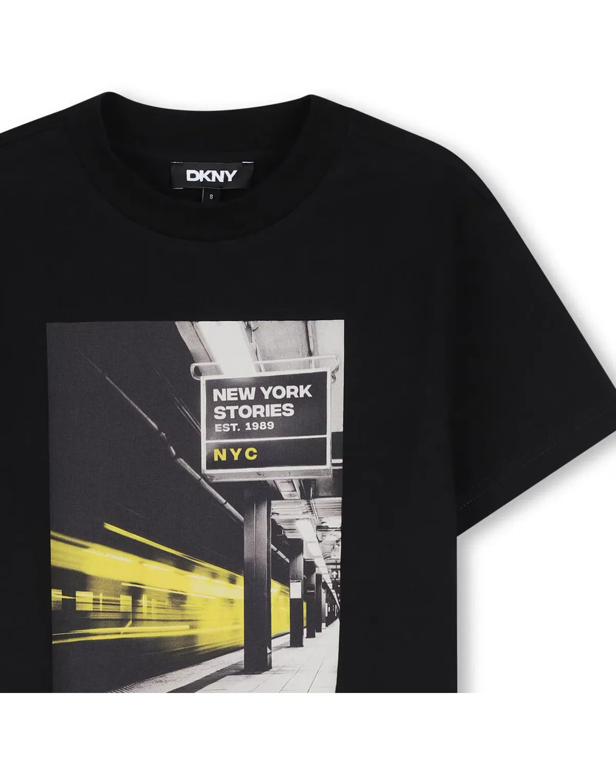 Детская футболка для мальчиков с коротким рукавом DKNY, Negro — фото 2