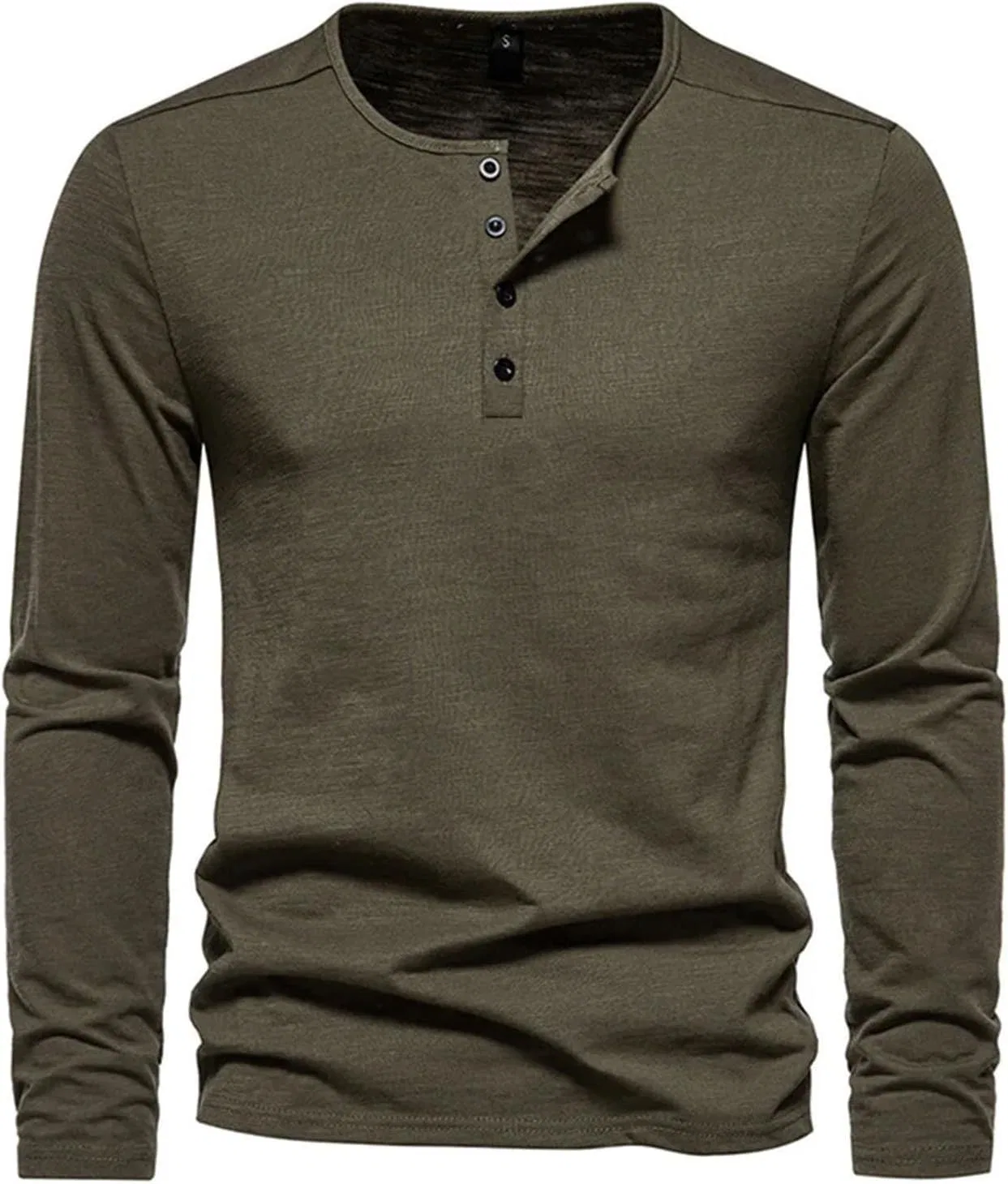 Мужская длинная футболка с круглым вырезом хлопковая Slim Fit, Black — фото 4