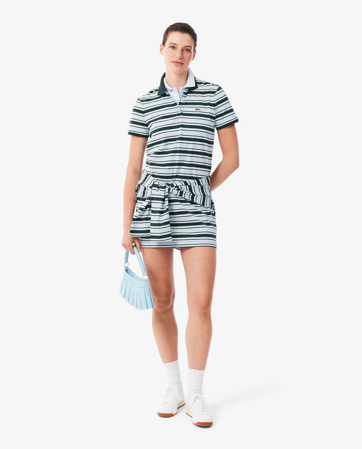 Платье-поло Lacoste Verde из органического хлопка — фото 4