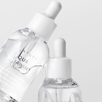Сыворотка S.Nature — Aqua Squalane Serum - Успокаивающая внутренняя влага Уход за порами Себум, 50 мл — фото 3