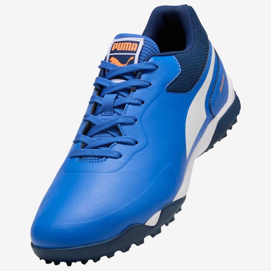 PUMA Футбольные бутсы для игры на траве с несколькими шипами, женские/мужские, Truco III, синие — фото 3