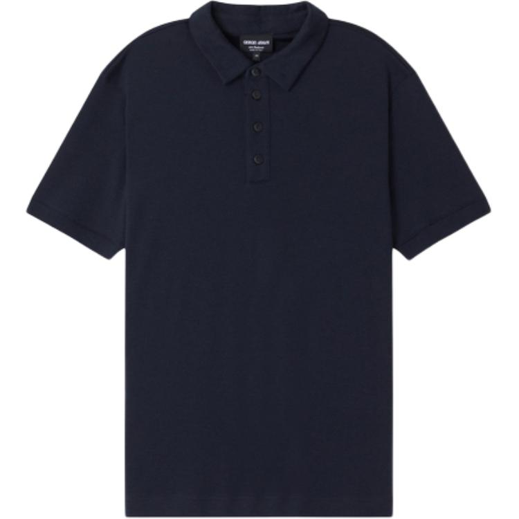 

GIORGIO ARMANI Футболка-поло AMANI мужская темно-синяя