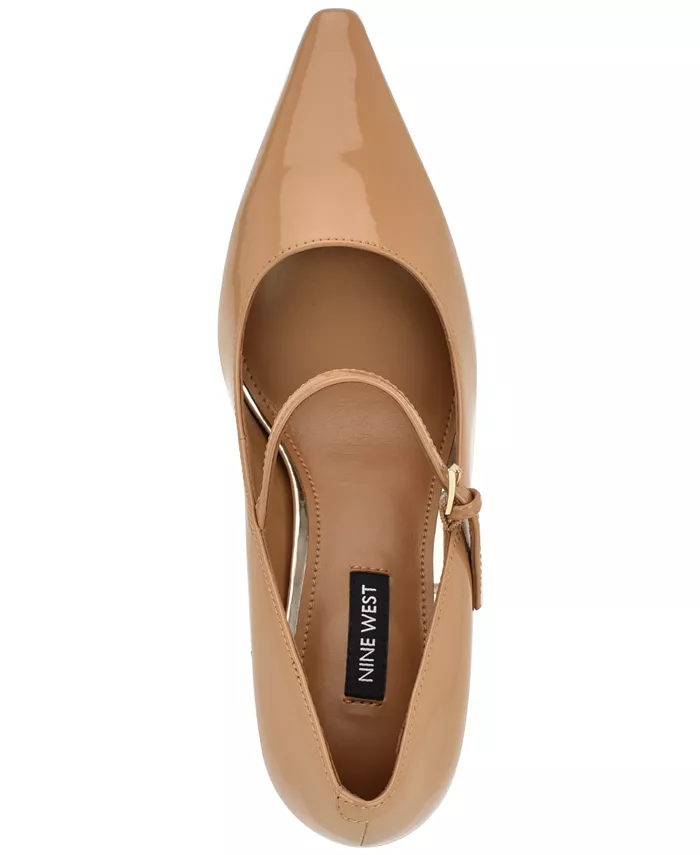 Женские туфли Krest Snip Toe в стиле Mary Jane Nine West, загар/бежевый — фото 4