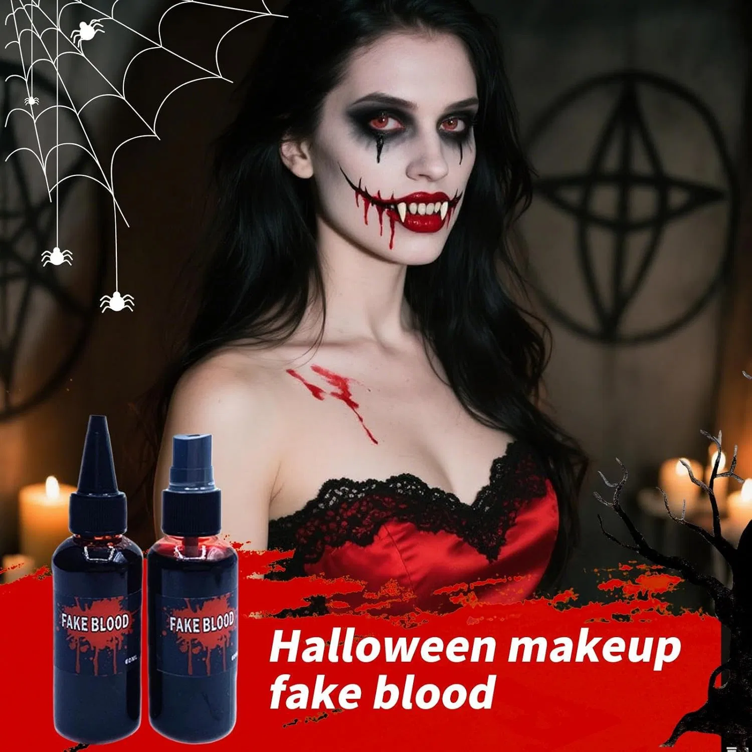Искусственная кровь для косплея, 60 мл, смываемая, для театральных представлений и хэллоуин-вечеринок — фото 2
