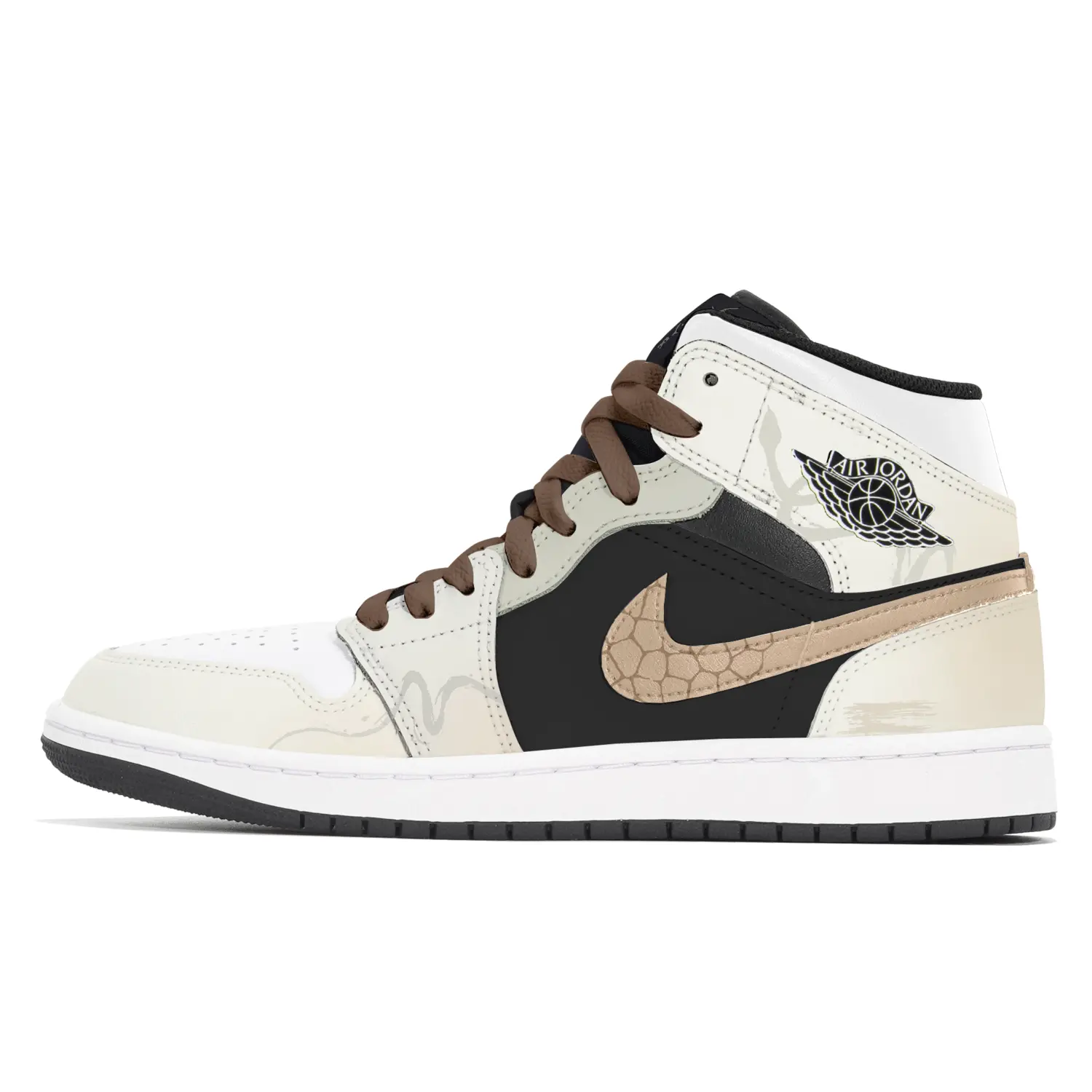 

Jordan Винтажные баскетбольные кроссовки Air 1 мужские мид-топ белые