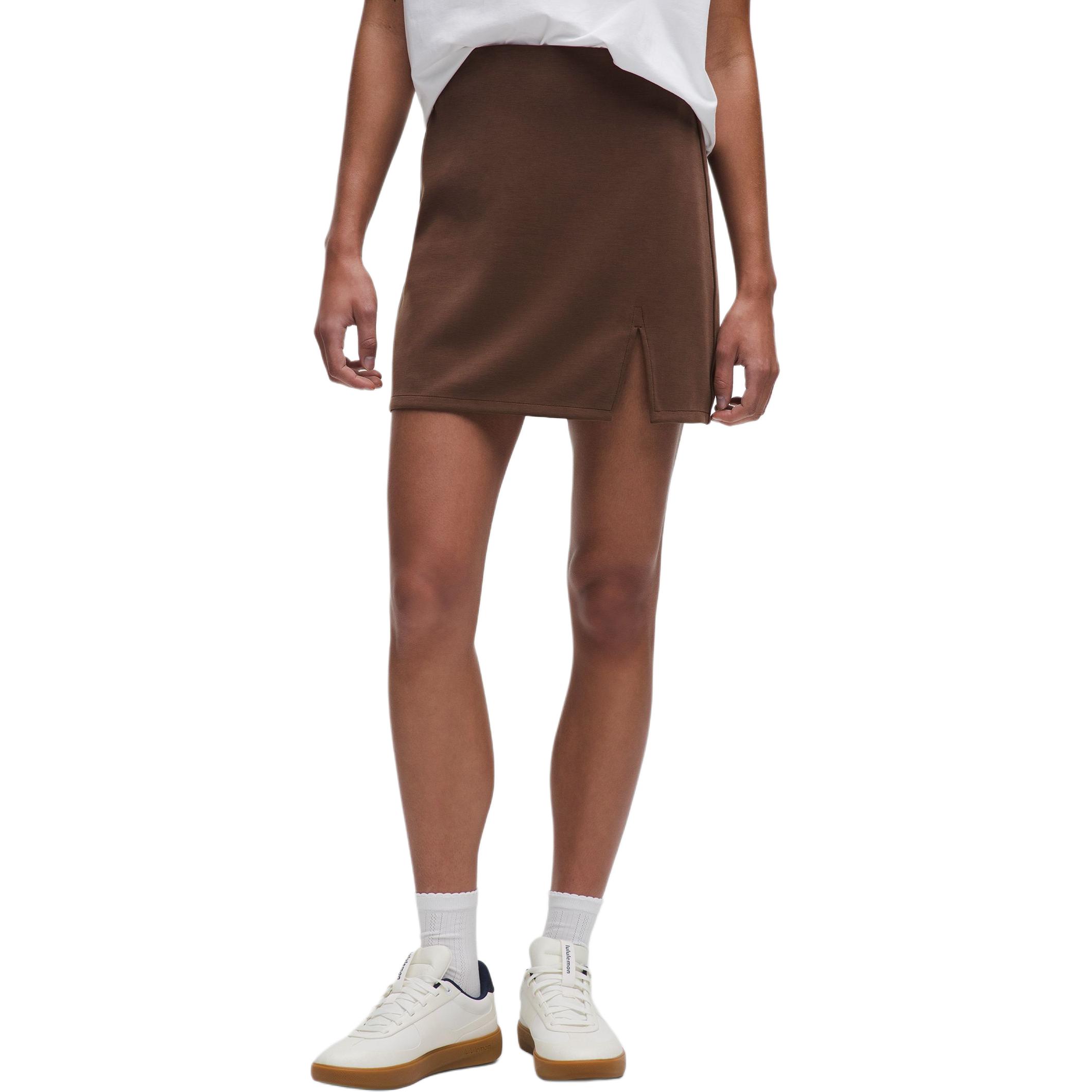 

Повседневная короткая юбка женская Lululemon, коричневый