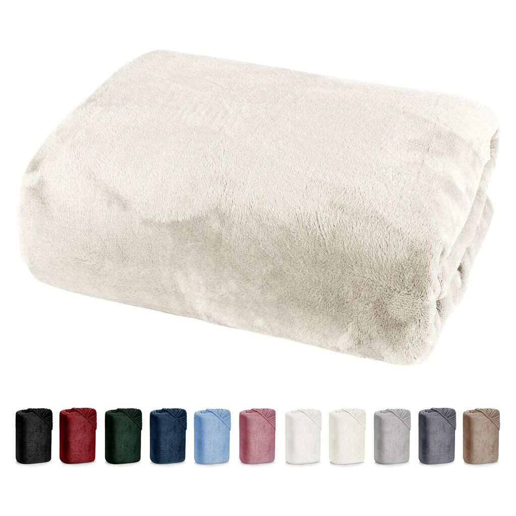 

Heimtexland роскошная простыня Cashmere Touch Soft простыня Nicky Plush Teddy Type585 Кремовый 150 см x 200 см