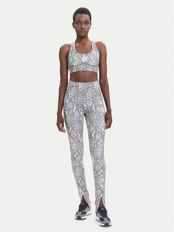 Спортивный бюстгальтер slim fit Power Impact JM6092 Adidas By Stella Mccartney, бежевый — фото 2