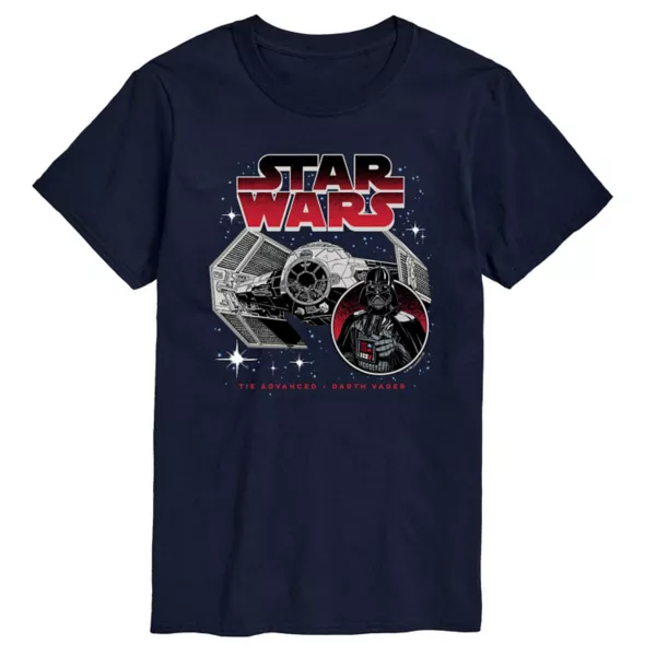 

Мужская футболка с принтом Дарта Вейдера Star Wars, синий