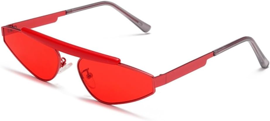 

Металлические прямоугольные солнцезащитные очки «кошачий глаз» для женщин, солнцезащитные очки для мужчин и женщин с защитой от ультрафиолета UV400 generic, Gla1209 Red