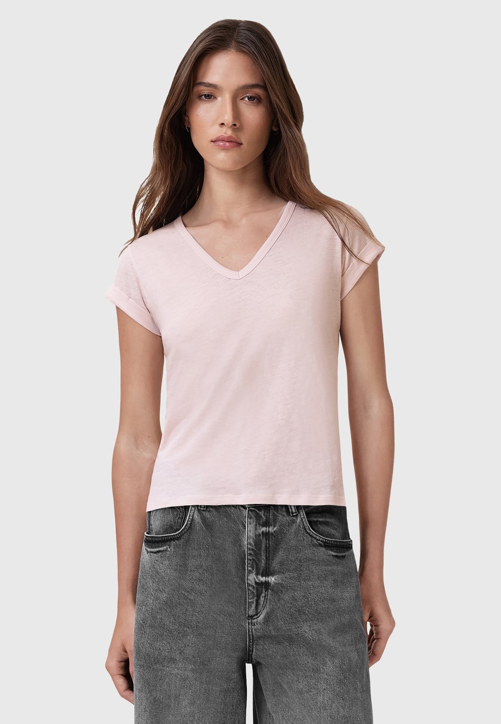 

Базовая футболка TEE AllSaints, розовый