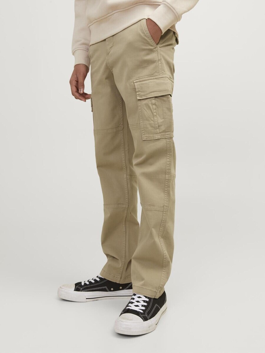 Брюки Jack & Jones Junior Loose fit Pants JPSTKane JJHarlow, темно-бежевый — фото 2