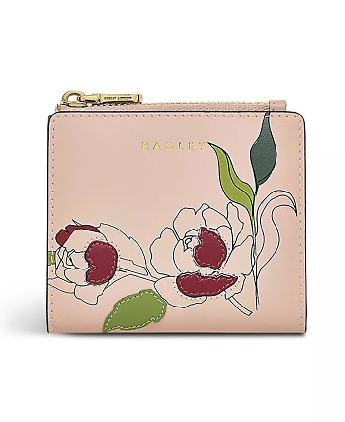 

Wild Roses - Маленький кошелек для монет на молнии Radley London, розовый