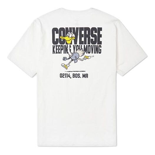 

Футболка Converse Alphabet Cartoon Printing Sports Short Sleeve White, белый