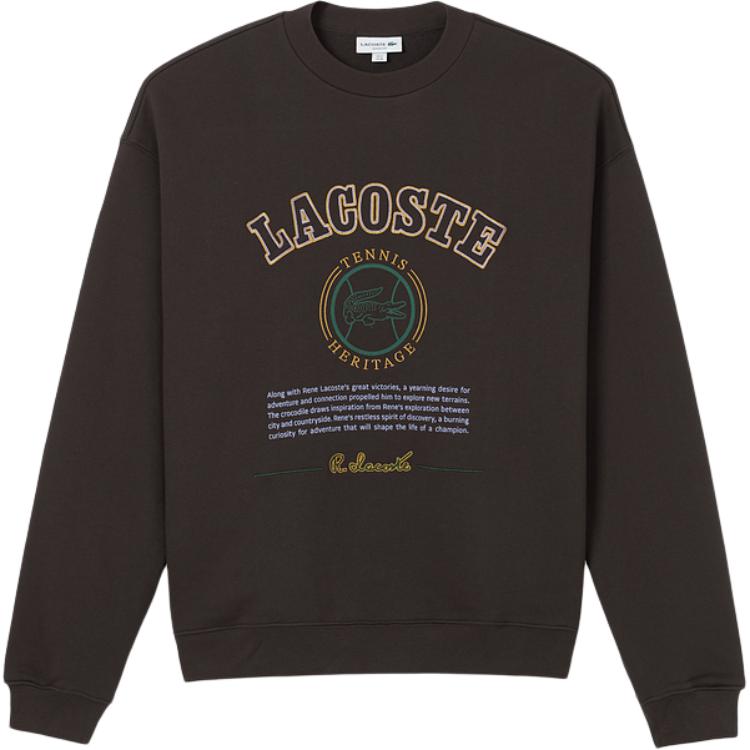 

Флисовая толстовка с вышивкой heritage LACOSTE, коричневый