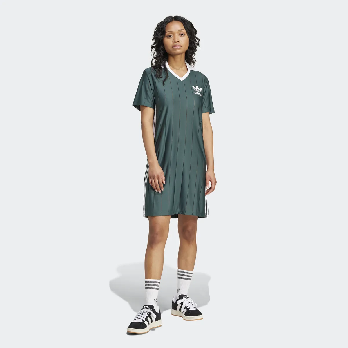 

Платье-рубашка Adidas Originals "3 S PNST DRESS" (1 шт.), зеленый