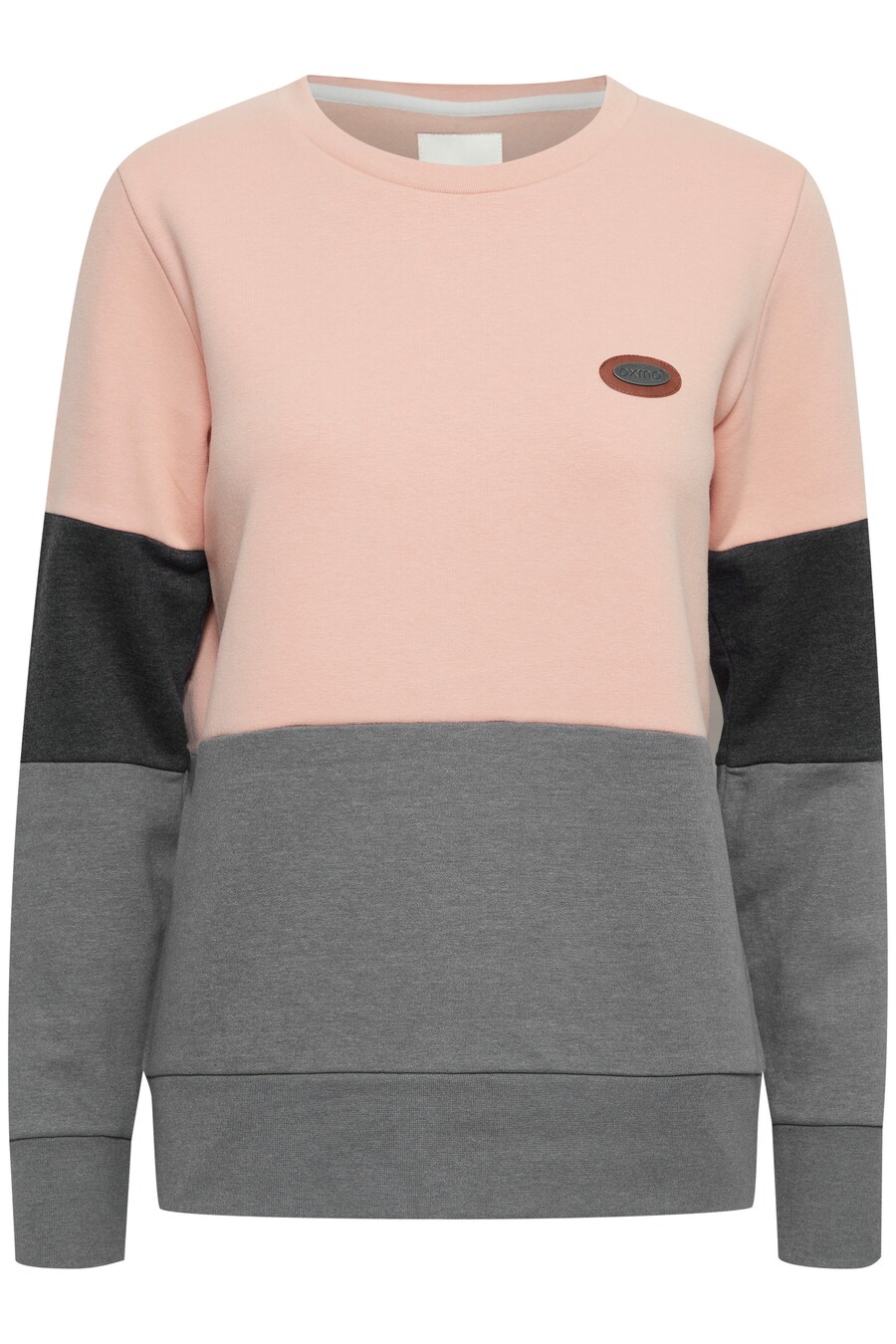 

Толстовка Oxmo Trine, цвет Dark grey/mottled grey/Rose