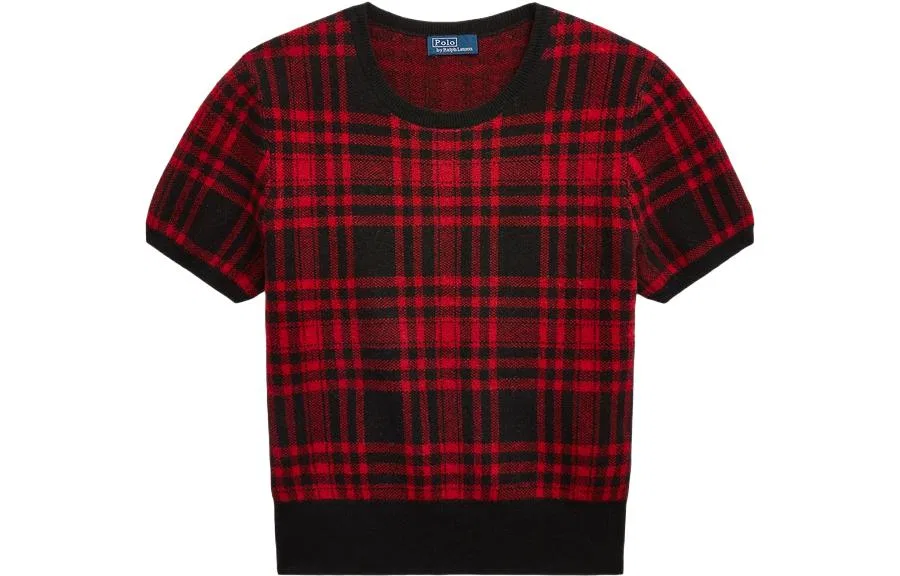 Джемпер в клетку тартан Polo Ralph Lauren мультиколор