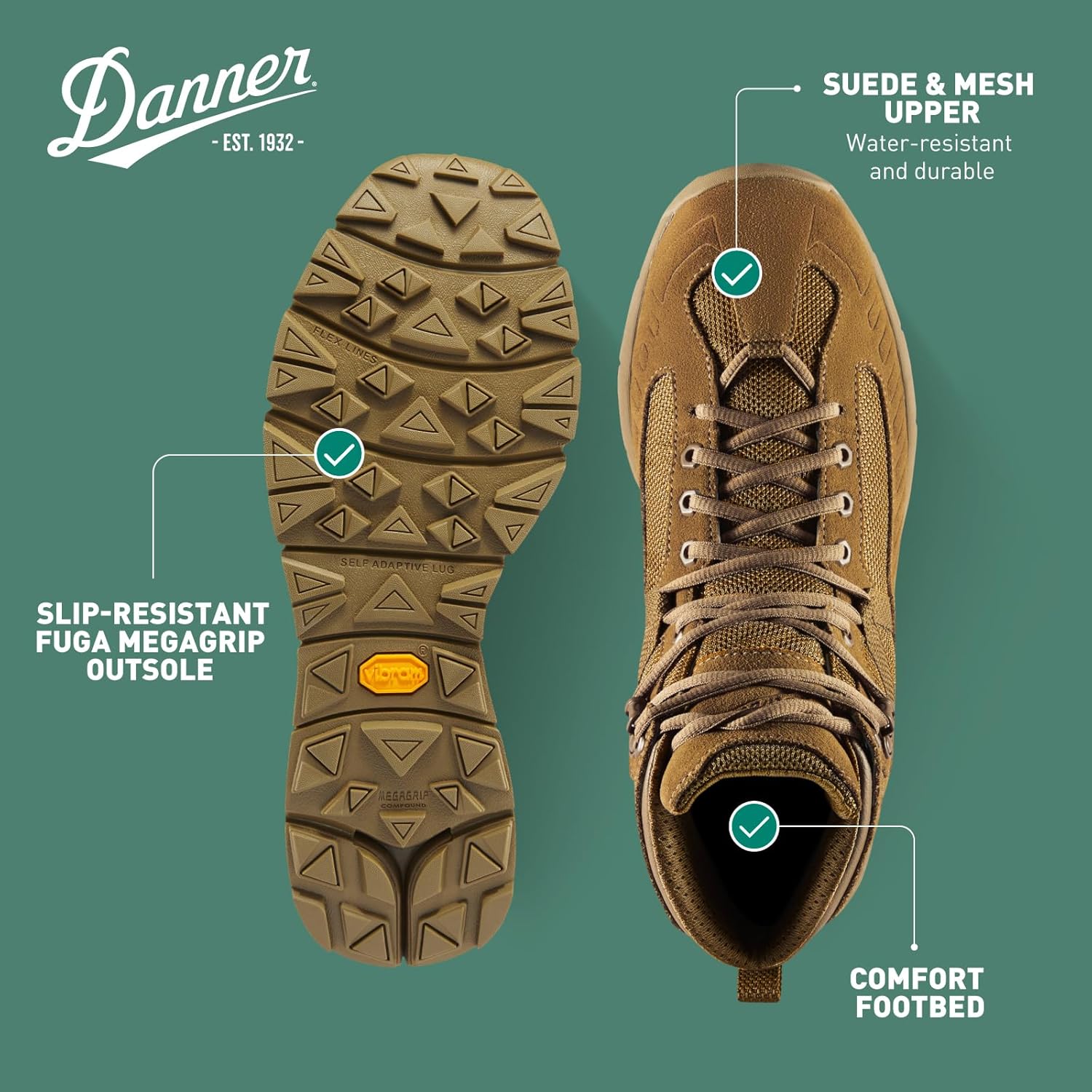 Мужские тактические ботинки Danner Fullbore 4.5 Coyote — фото 4