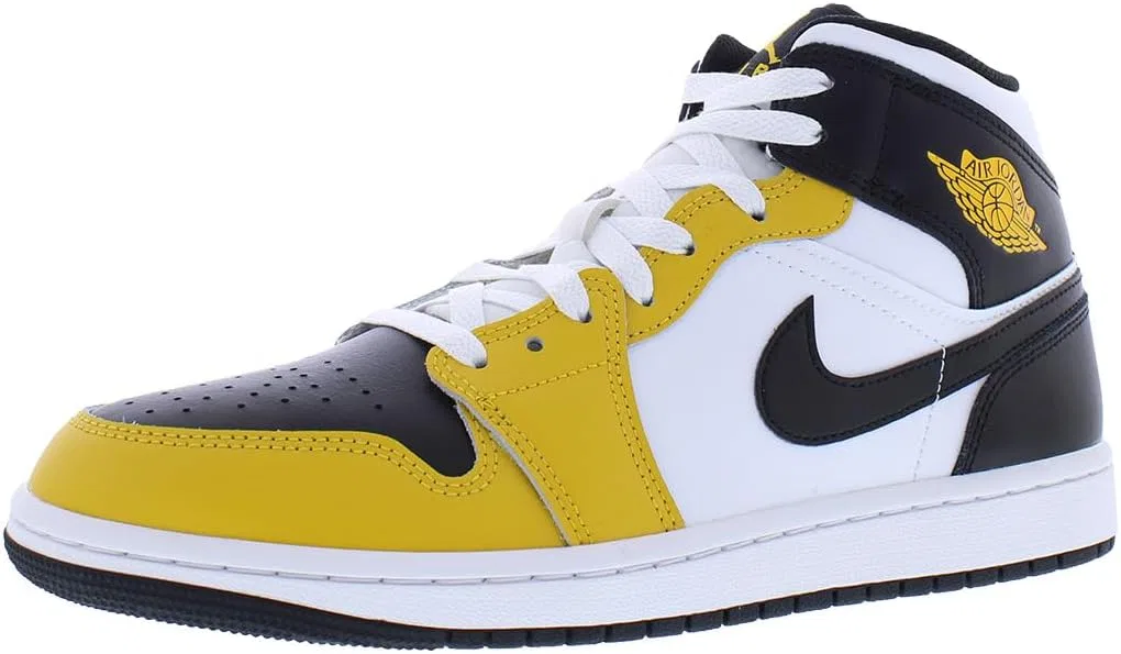 Мужские кроссовки Nike Air Jordan 1 Mid, Yellow Ochre/White/Yellow