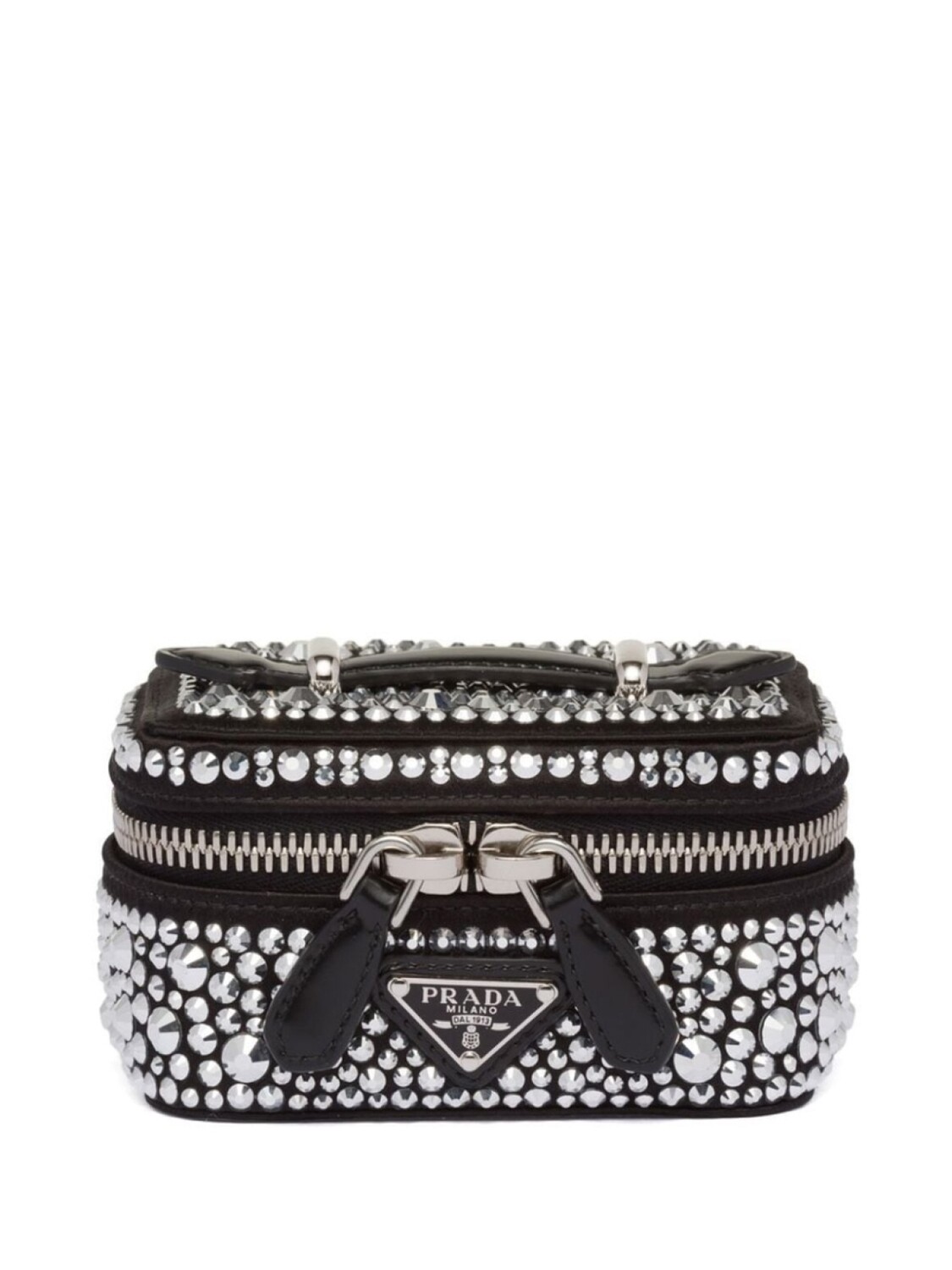 

Prada косметичка с кристаллами, черный
