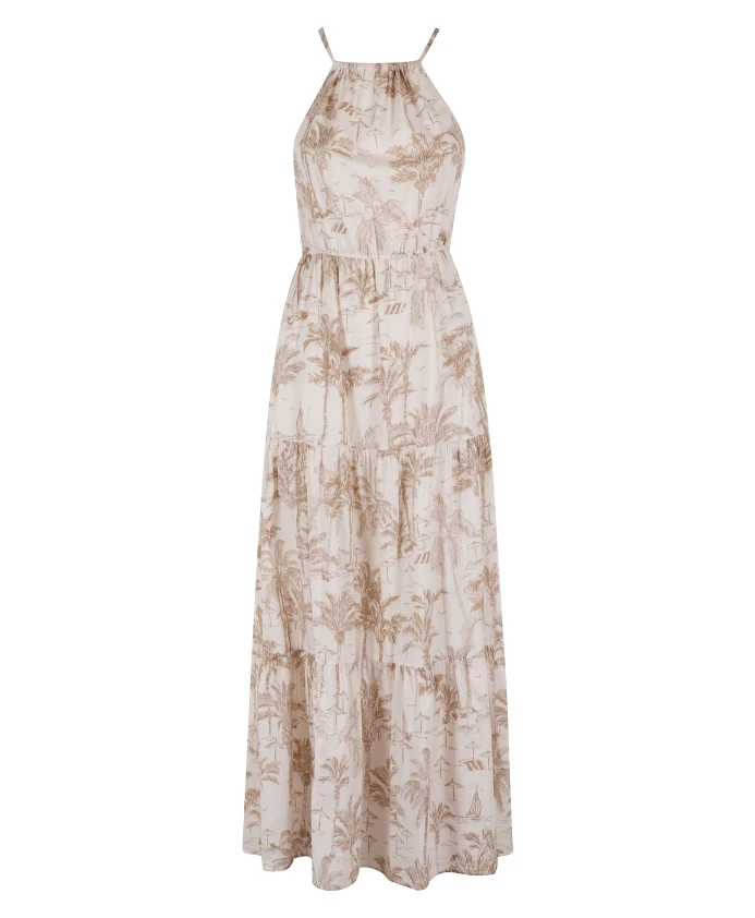 

Длинное платье Марьям Mc2 Saint Barth, бежевый