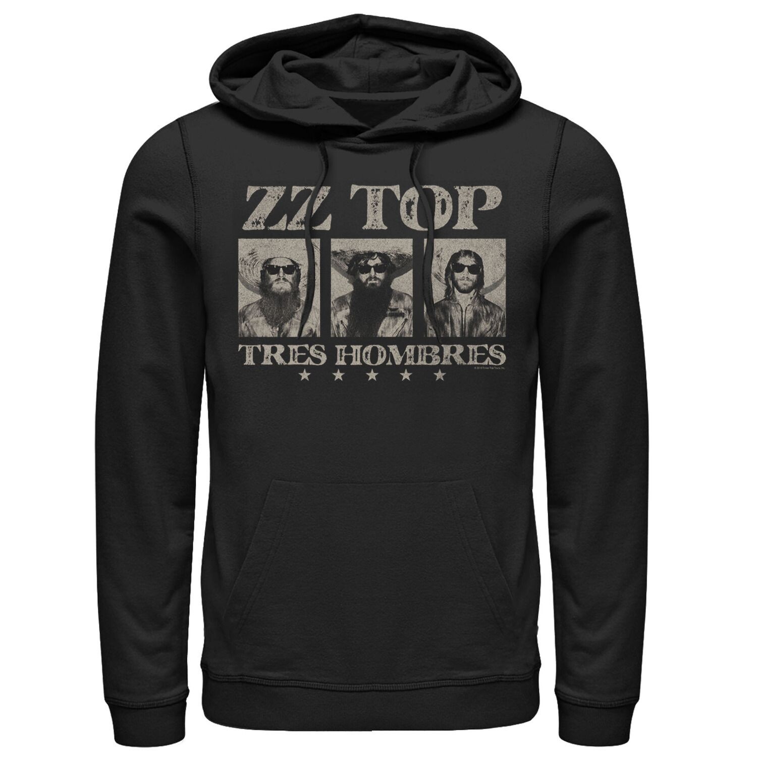 

Мужская худи с графическим рисунком ZZ Top Tres Hombres Portrait Panels Licensed Character
