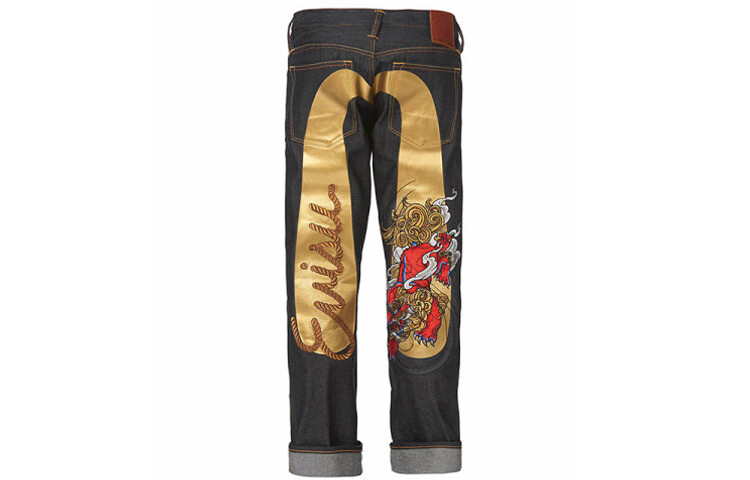 

Джинсы мужские деним синие Evisu, синий
