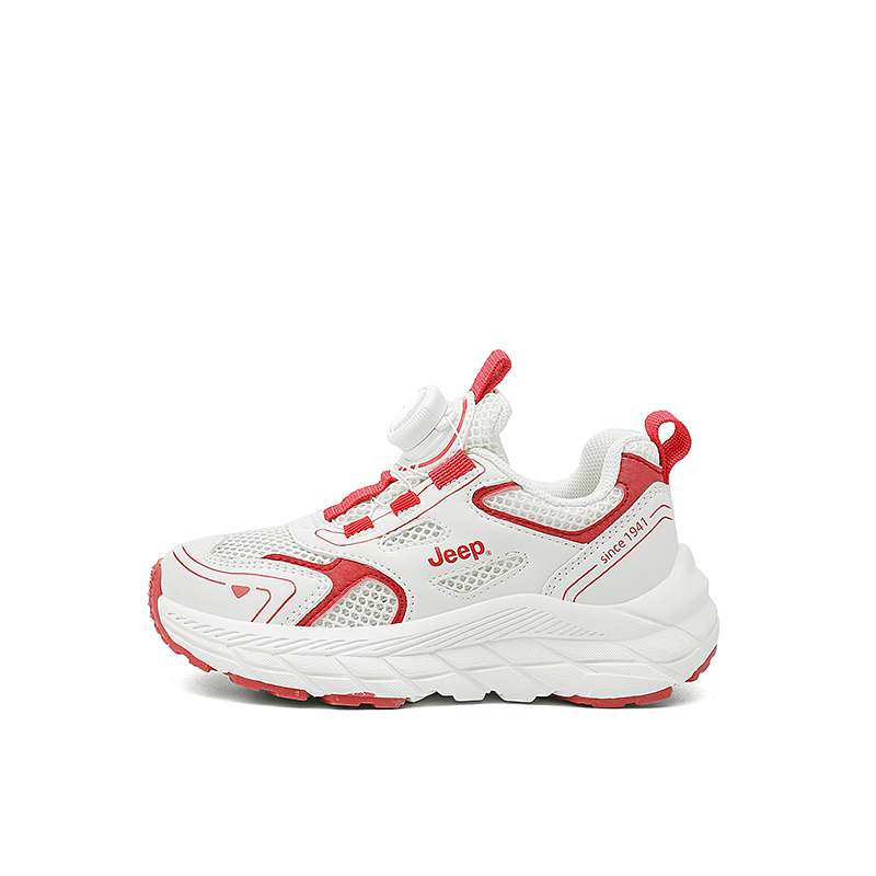 

Противоскользящие, амортизирующие, устойчивые к истиранию, дышащие, повседневные детские кроссовки Jeep, бургундия