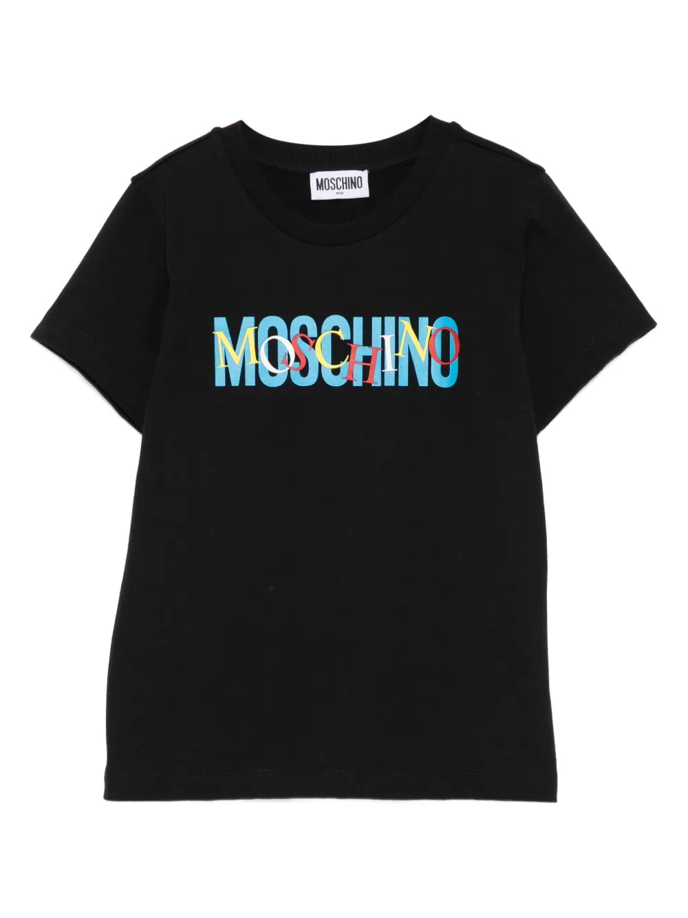 

Футболка с логотипом Moschino Kids, черный