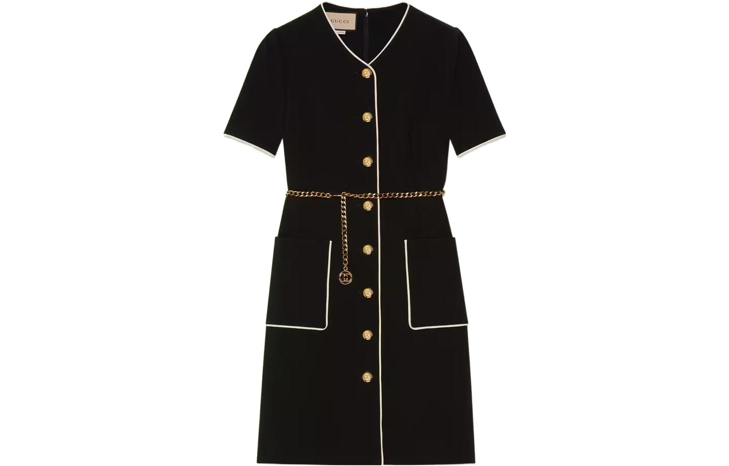 

GUCCI Женское платье с шортами и рукавами, цвет Black