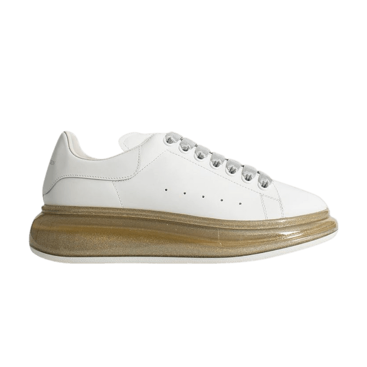 Кроссовки Alexander McQueen Alexander McQueen Wmns Oversized Sneaker 'White Brown Glitter', белый