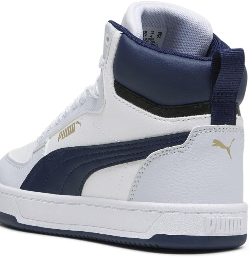 Кроссовки Puma Caven Mid для детей и подростков, белый/черный — фото 3