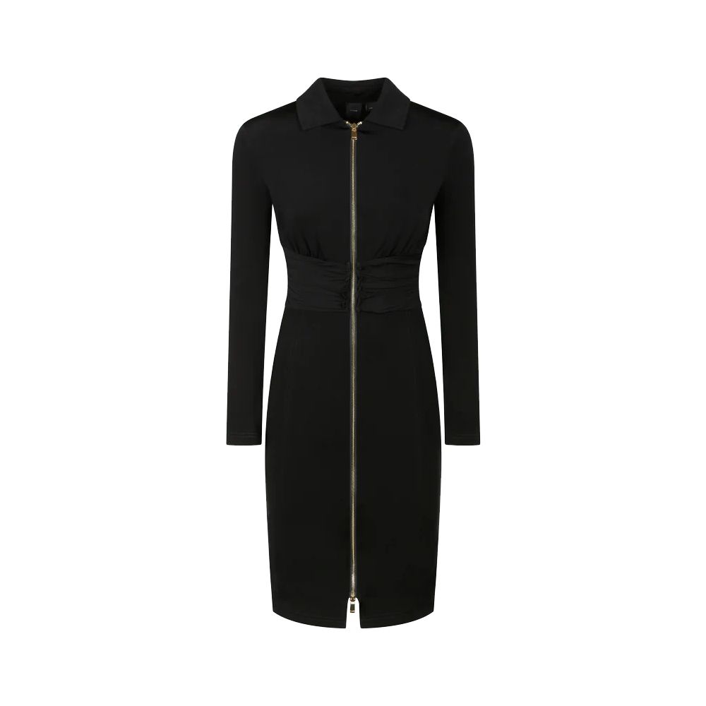 

Черное вискозное платье Pinko, черный