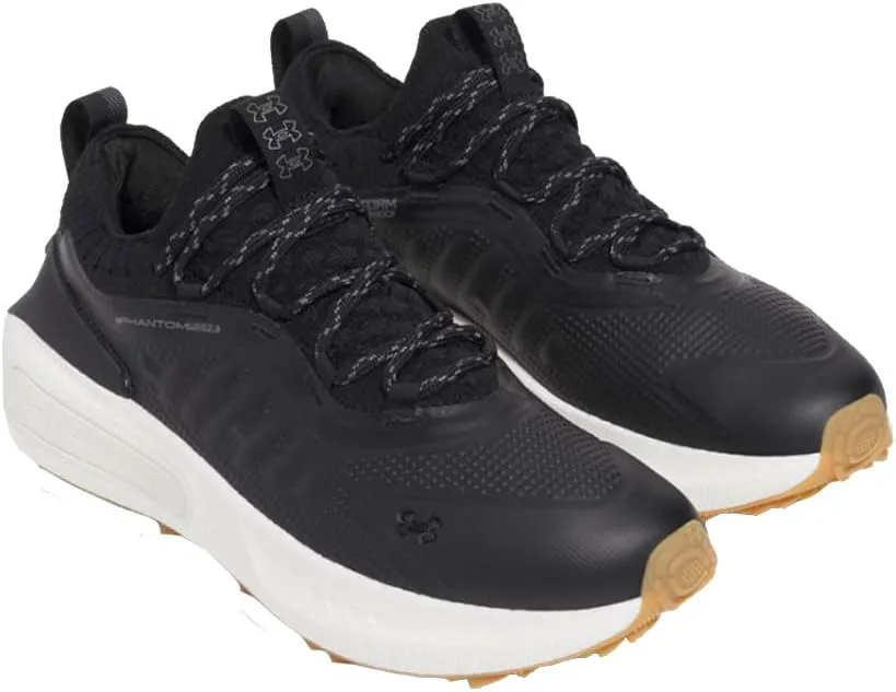 Мужские гольф-ботинки Under Armour Phantom Fore без шипов, модель 2025 - 3027876-001, черный/металлик
