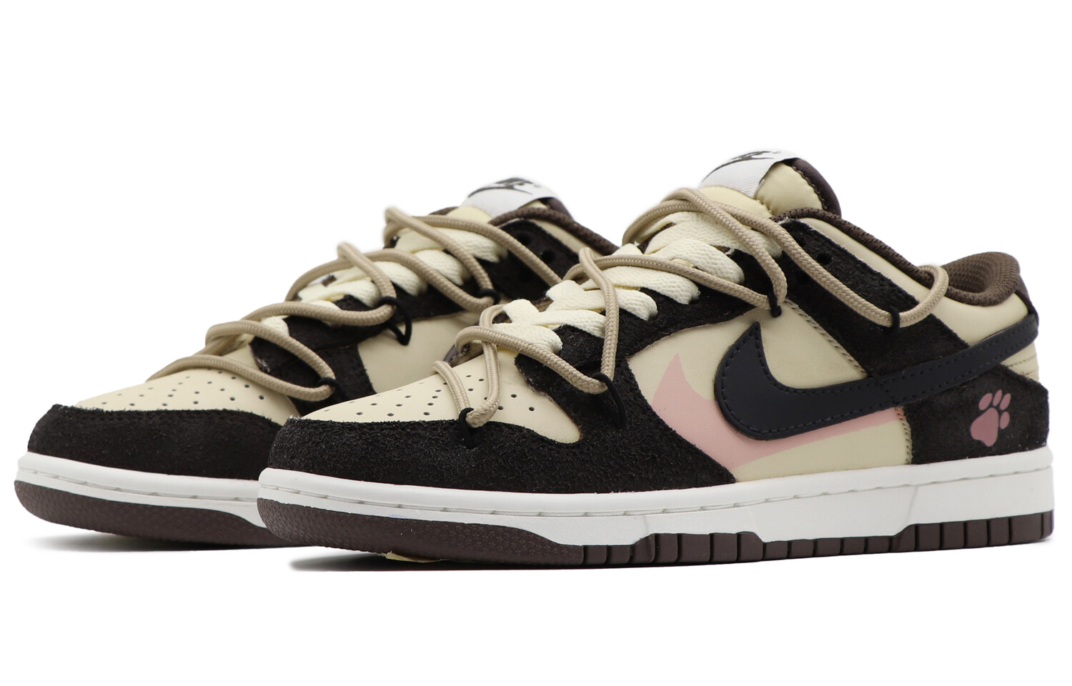

Кроссовки Nike Dunk Skateboarding Shoes Unisex Low-top Black/powder, черный