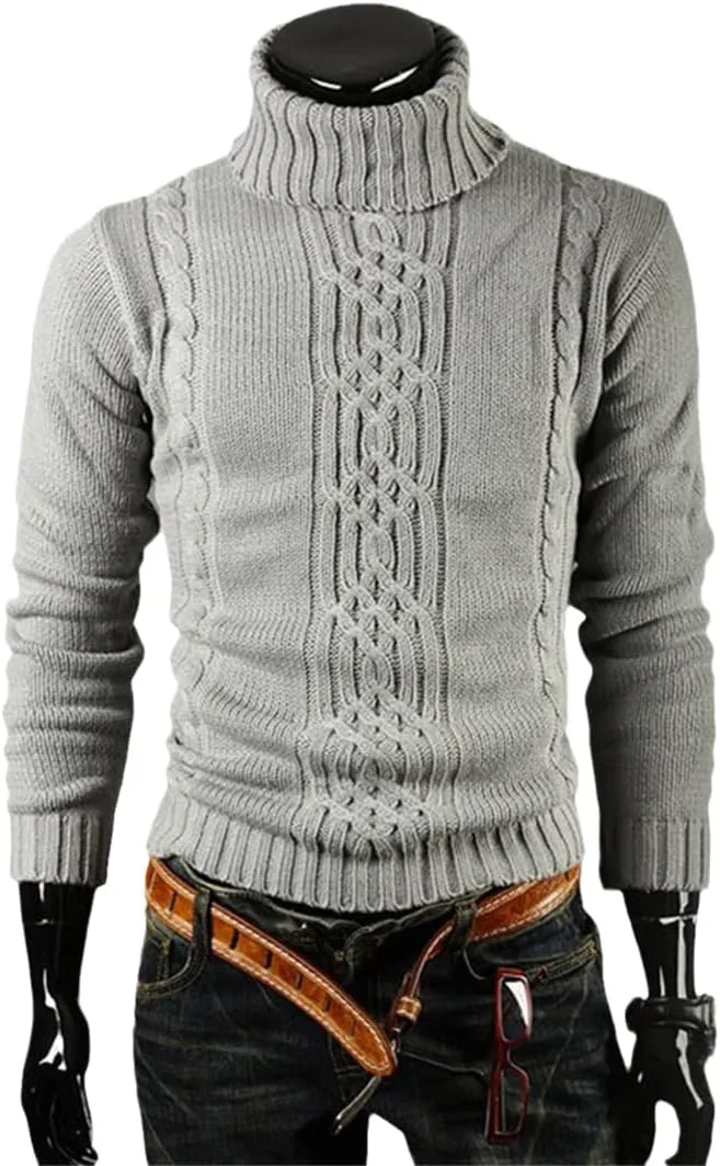 

Зимний мужской свитер с высоким воротником Zadaos