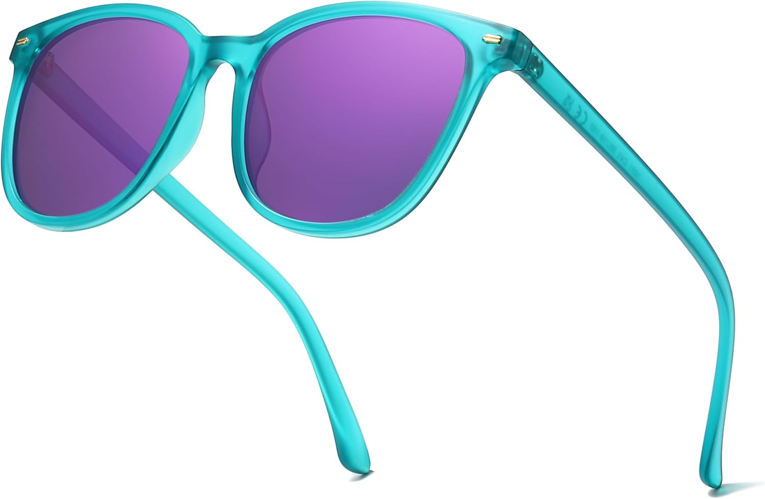 

Женские поляризованные солнцезащитные очки IGnaef Trendy, квадратные зеркальные, с защитой от УФ-излучения и антибликовым покрытием IF1851, C17 Mint Green / Purple Mirrored