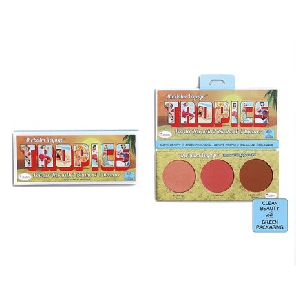 

theBalm Voyage Tropics Powder Trio с 2 румянами и 1 бронзатором