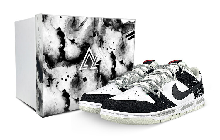 

Кроссовки Nike Dunk Skateboard Shoes Men Low-Top White Gray Black