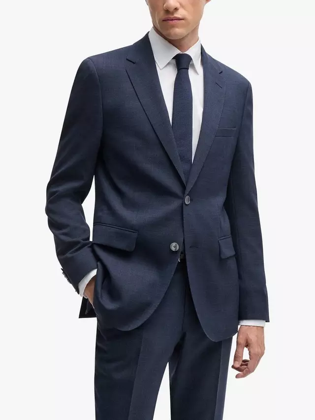 

Куртка HUGO BOSS BOSS Regular Fit Wool Blend Suit, цвет open/blue