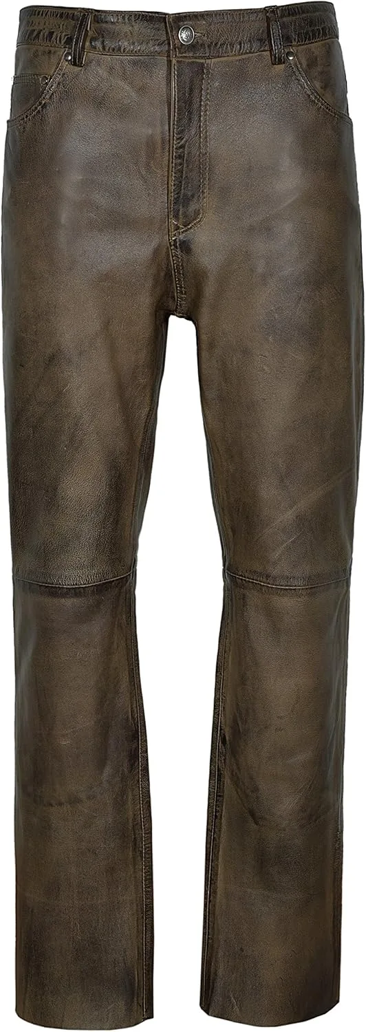 

Мужские джинсы 501 из 100% ягненка Real Leather Smart Range Leather