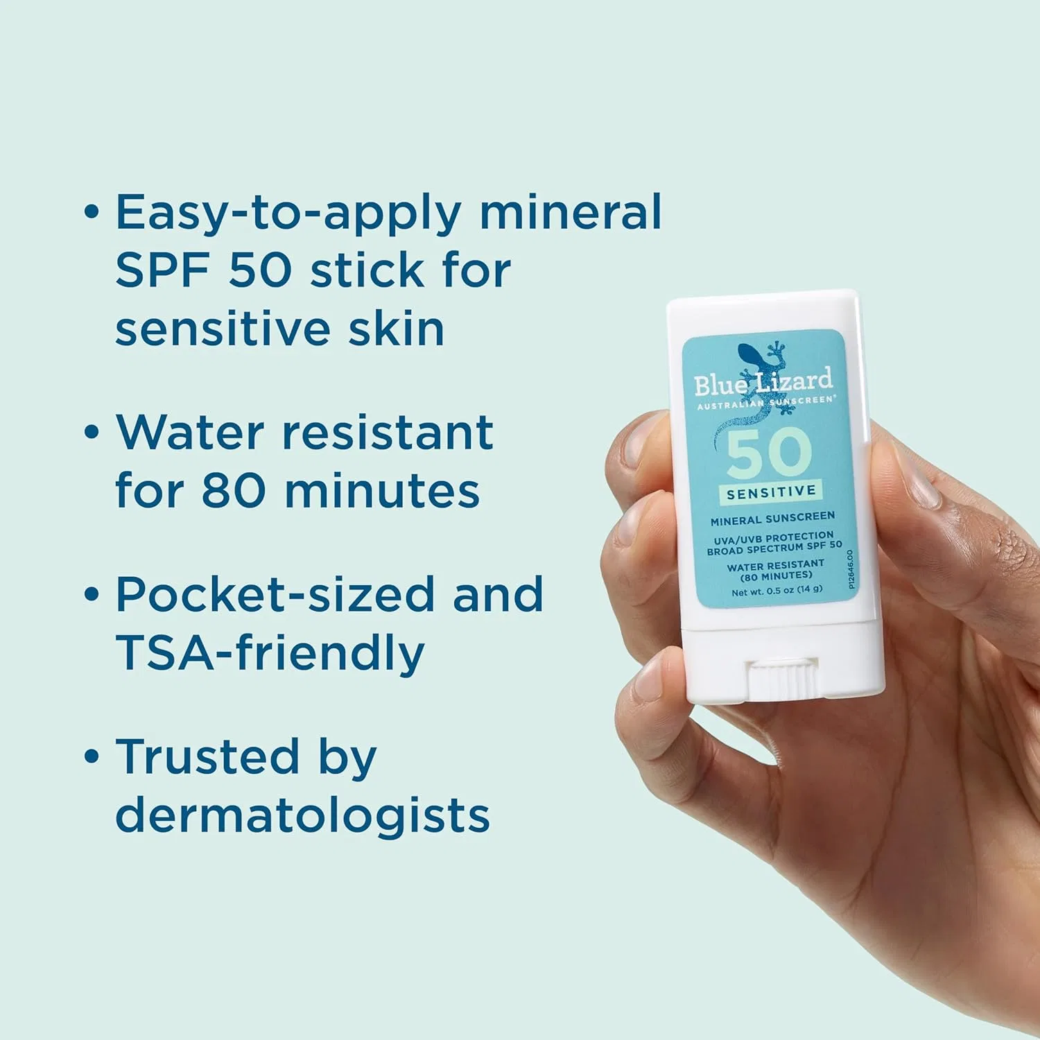 Минеральный солнцезащитный стик BLUE LIZARD Sensitive SPF 50+ Blue Lizard — фото 2