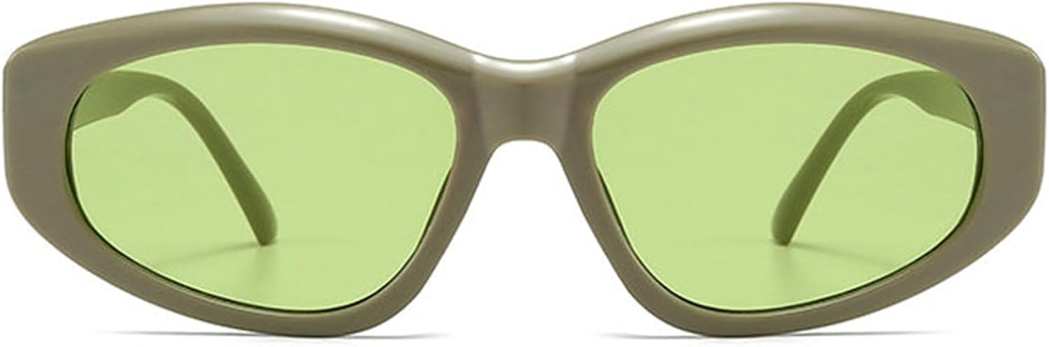 

Солнцезащитные очки Willochra Fashion Y2K овальной формы для женщин и мужчин, защита от ультрафиолета UV400, ретро-очки «кошачий глаз», модные круглые солнцезащитные очки, C7