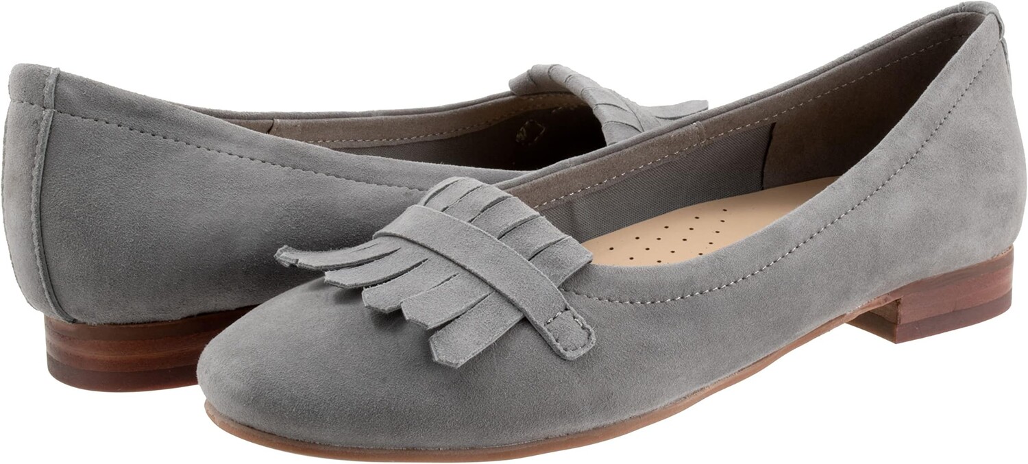 

Туфли на плоской подошве Trotters Greyson, цвет Smoke Grey Suede