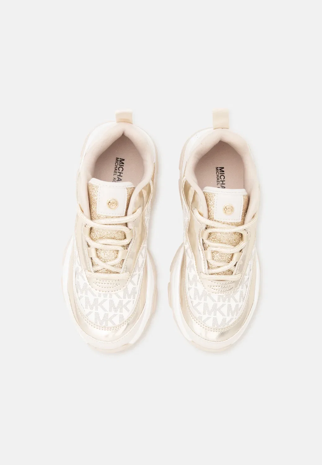 Тренеры Michael Kors Kids, Pale Gold-Coloured Metallic/Vanilla Mocha — фото 4