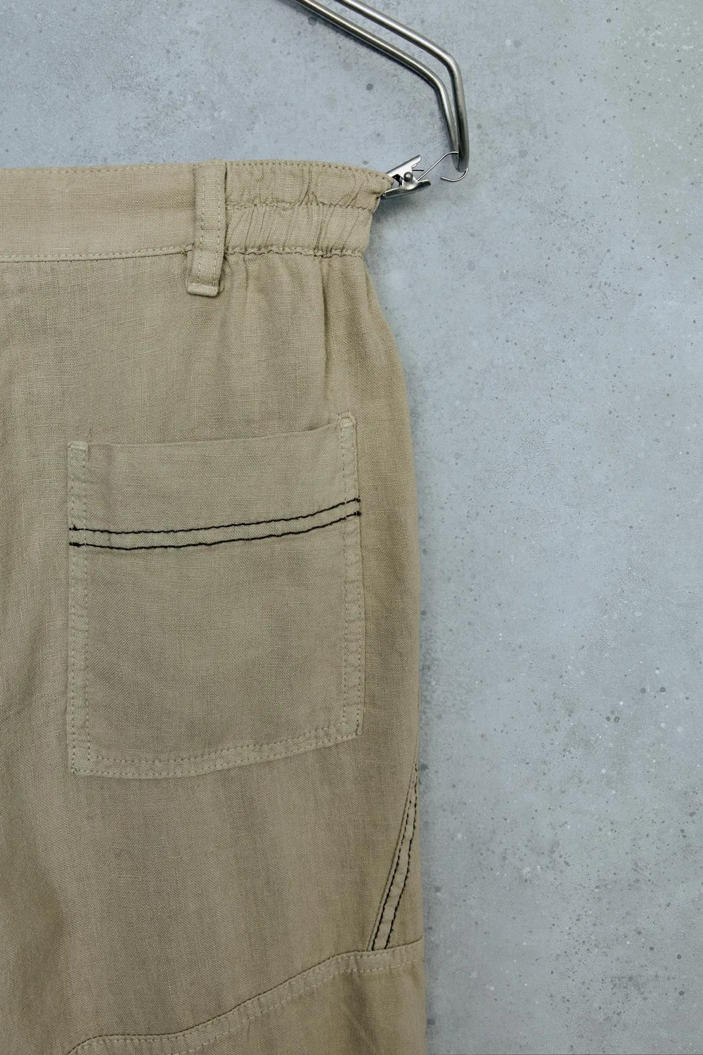 STORESZ - Брюки из 100% льна ZARA, Beige — фото 3