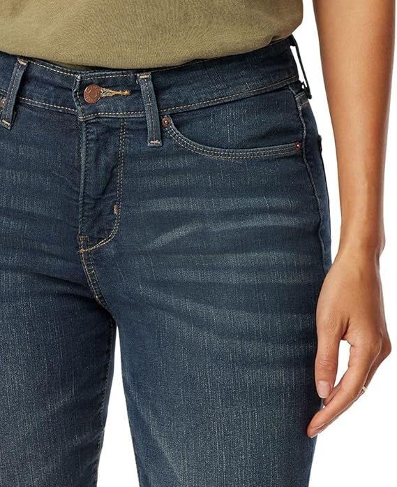 Джинсы Levi's Gold Totally Shaping Bootcut, голубая лагуна — фото 4