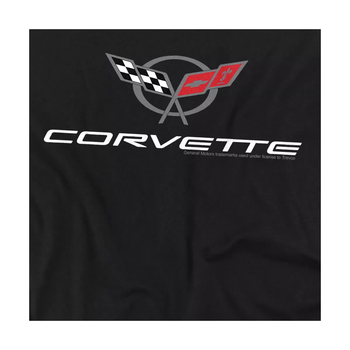 Детский боди с коротким рукавом Baby Chevrolet Corvette Modern Emblem General Motors, Black — фото 2