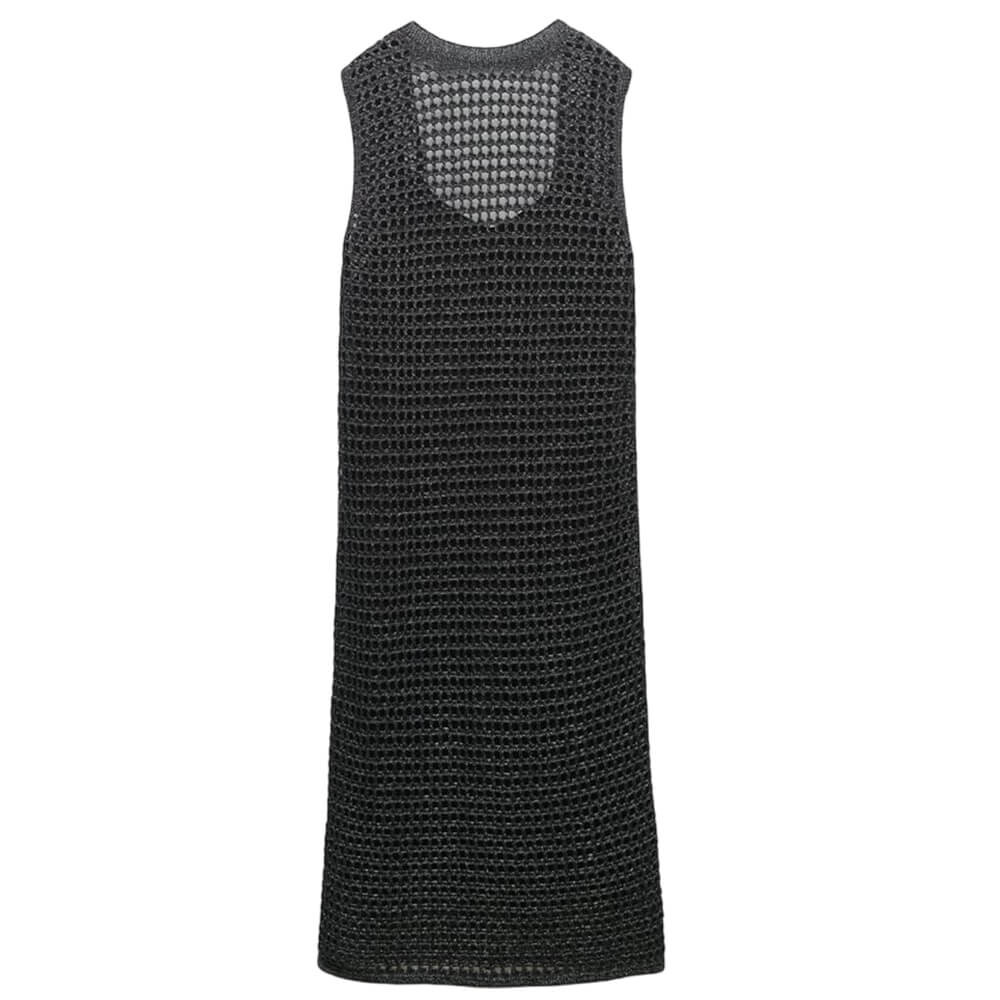 knee length dresses for ladies METALLIC THREAD KNIT DRESS – Scalpers ROW main image 0